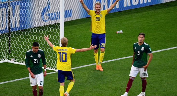 Hasil Meksiko vs Swedia